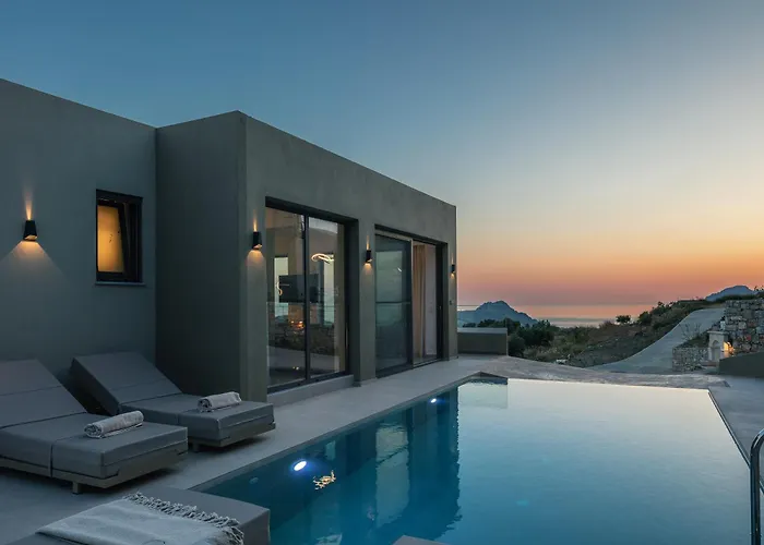 Sigma Villa, Private Swimming Pool Garden, Panoramic Sunset * Rethymno