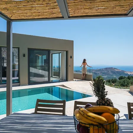 Sigma Villa, Private Swimming Pool Garden, Panoramic Sunset Villa Réthymnon