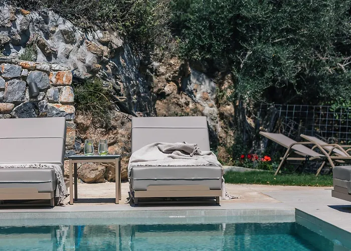 Sigma Villa, Private Swimming Pool Garden, Panoramic Sunset Rethymno (Crete)