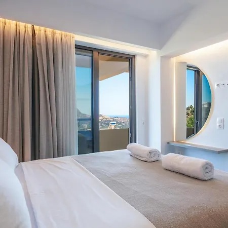 Villa Sigma Villa, Private Swimming Pool Garden, Panoramic Sunset Rethymno