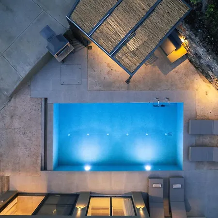 Sigma Villa, Private Swimming Pool Garden, Panoramic Sunset Rethymno