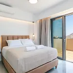 Sigma Villa, Private Swimming Pool Garden, Panoramic Sunset Rethymno