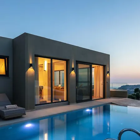 Sigma Villa, Private Swimming Pool Garden, Panoramic Sunset Réthymnon